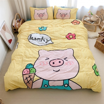 91家纺网 家纺一手货源 找家纺 （总）桃子家居家居 2019大版卡通-魔法绒+水晶绒