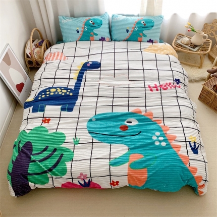 91家纺网 家纺一手货源 找家纺 （总）桃子家居家居 2019大版卡通-魔法绒+水晶绒