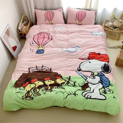 91家纺网 家纺一手货源 找家纺 （总）桃子家居家居 2019大版卡通-魔法绒+水晶绒