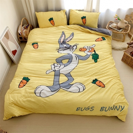 91家纺网 家纺一手货源 找家纺 （总）桃子家居家居 2019大版卡通-魔法绒+水晶绒