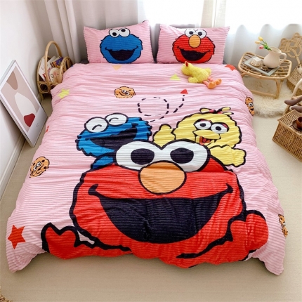 91家纺网 家纺一手货源 找家纺 （总）桃子家居家居 2019大版卡通-魔法绒+水晶绒