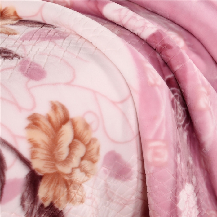 91家纺网 家纺一手货源 找家纺 尚品绵羊毛毯 2025新款仿木棉毛毯 866粉