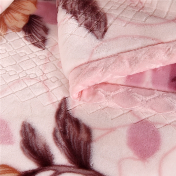 91家纺网 家纺一手货源 找家纺 尚品绵羊毛毯 2025新款仿木棉毛毯 866粉