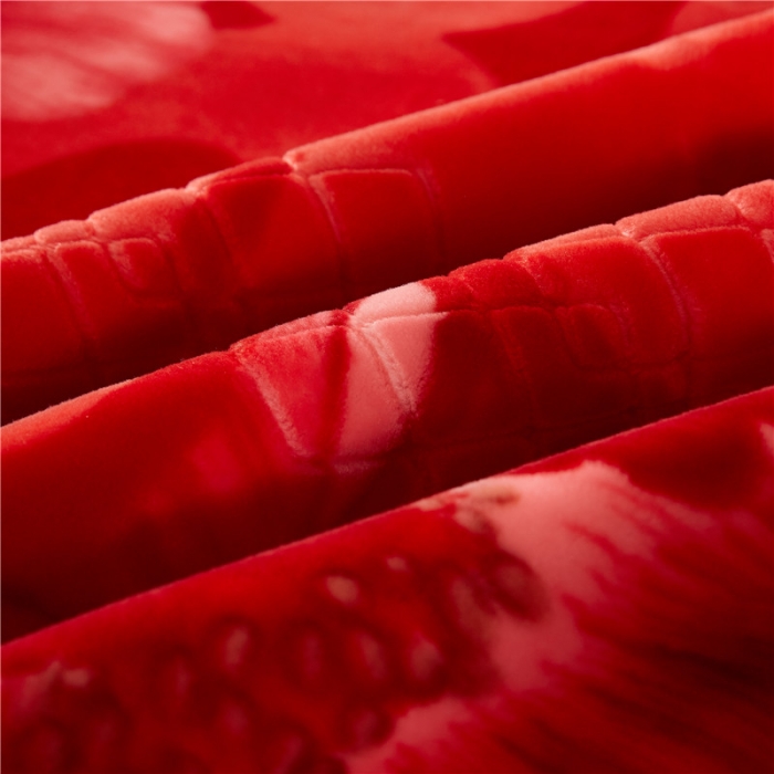 91家纺网 家纺一手货源 找家纺 尚品绵羊毛毯 2025新款仿木棉毛毯 1058大红