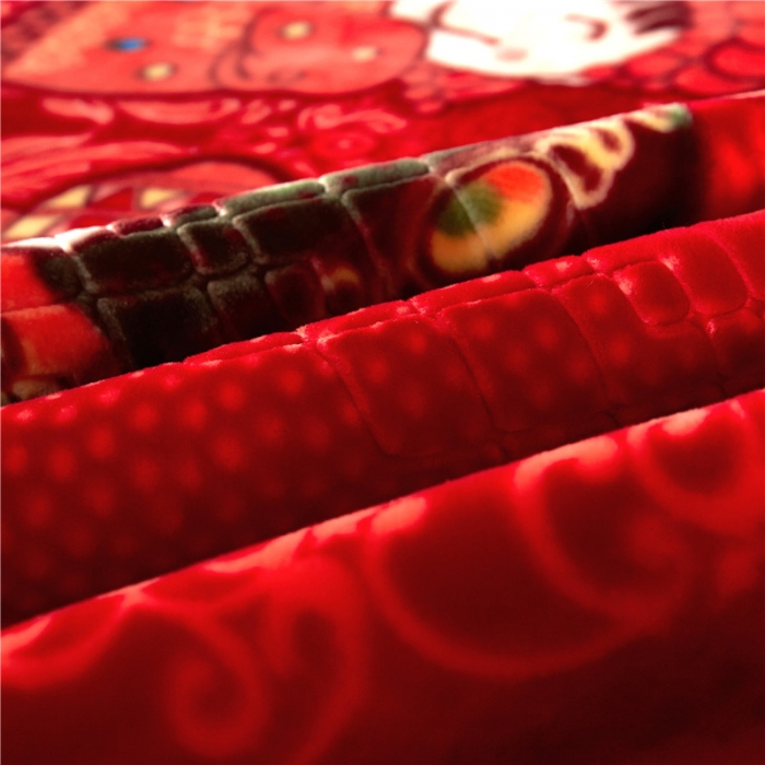 91家纺网 家纺一手货源 找家纺 尚品绵羊毛毯 2025新款仿木棉毛毯 1290大红