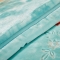 91家纺网 家纺一手货源 找家纺 尚品绵羊毛毯 2023新品美丽印象系列毛毯蓝绿