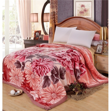 尚品绵羊毛毯 2025新品月光系列毛毯1124铁锈红