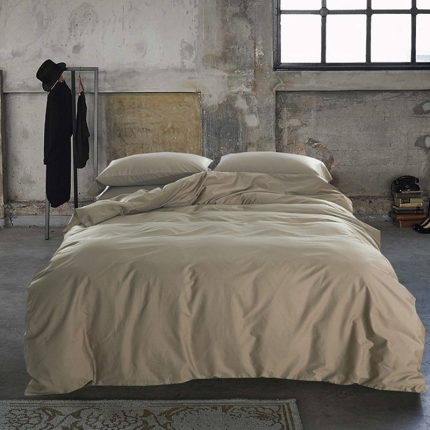 91家纺网 家纺一手货源 找家纺 （总）秀色 2019新款60S贡缎长绒棉纯色四件套