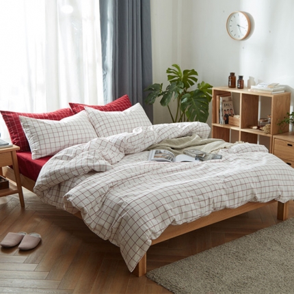 91家纺网 家纺一手货源 找家纺 （总）尚品本色 2022新款尚品本色水洗棉四件套 床单款