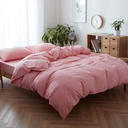 91家纺网 家纺一手货源 找家纺 （总）尚品本色 2022新款尚品本色水洗棉四件套 床单款