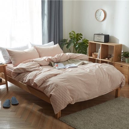 91家纺网 家纺一手货源 找家纺 （总）尚品本色 2022新款尚品本色水洗棉四件套 床单款