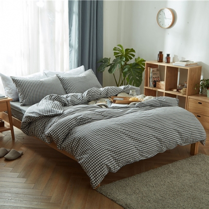 91家纺网 家纺一手货源 找家纺 （总）尚品本色 2022新款尚品本色水洗棉四件套 床单款