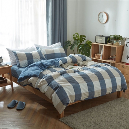 91家纺网 家纺一手货源 找家纺 （总）尚品本色 2022新款尚品本色水洗棉四件套 床单款