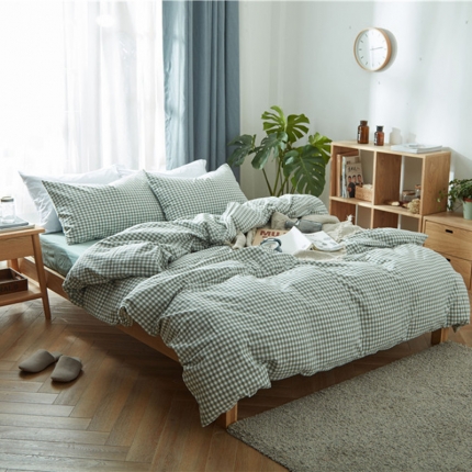 91家纺网 家纺一手货源 找家纺 （总）尚品本色 2022新款尚品本色水洗棉四件套 床单款