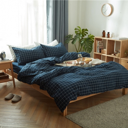 91家纺网 家纺一手货源 找家纺 （总）尚品本色 2022新款尚品本色水洗棉四件套 床单款