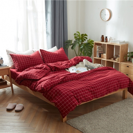 91家纺网 家纺一手货源 找家纺 （总）尚品本色 2022新款尚品本色水洗棉四件套 床单款