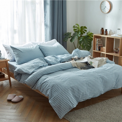 91家纺网 家纺一手货源 找家纺 （总）尚品本色 2022新款尚品本色水洗棉四件套 床单款