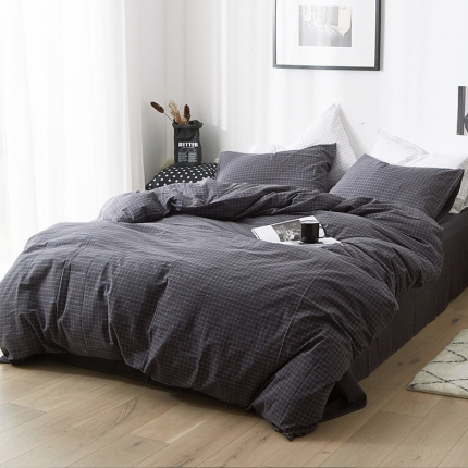 91家纺网 家纺一手货源 找家纺 （总）尚品本色 2022新款尚品本色水洗棉四件套 床单款