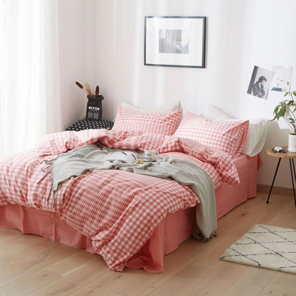 91家纺网 家纺一手货源 找家纺 （总）尚品本色 2022新款尚品本色水洗棉四件套 床单款