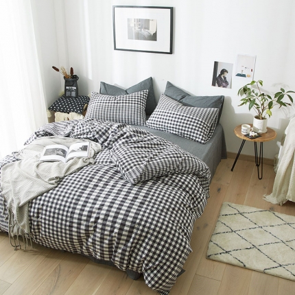 91家纺网 家纺一手货源 找家纺 （总）尚品本色 2022新款尚品本色水洗棉四件套 床单款