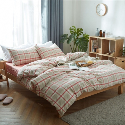 91家纺网 家纺一手货源 找家纺 （总）尚品本色 2022新款尚品本色水洗棉四件套 床笠款