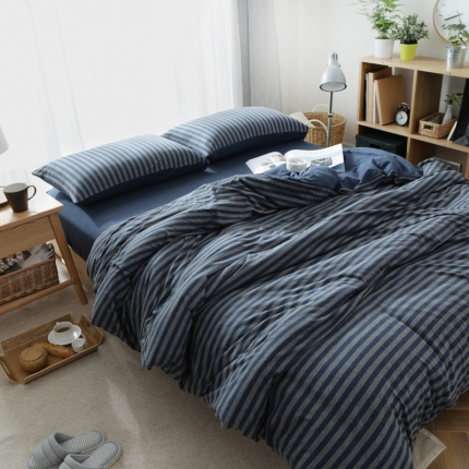 91家纺网 家纺一手货源 找家纺 （总）尚品本色 2022新款尚品本色针织棉四件套 床单款