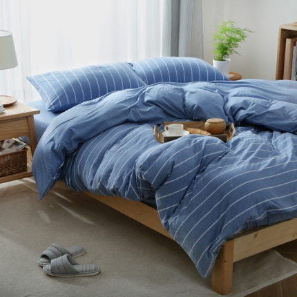 91家纺网 家纺一手货源 找家纺 （总）尚品本色 2022新款尚品本色针织棉四件套 床单款