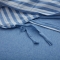 91家纺网 家纺一手货源 找家纺 尚品本色 2022新款尚品本色针织棉四件套 床单款 蓝白中条