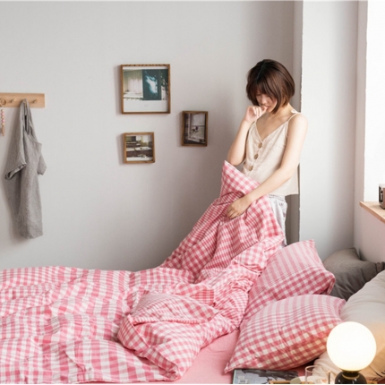 91家纺网 家纺一手货源 找家纺 （总）尚品本色 2022新款色织水洗棉单被套