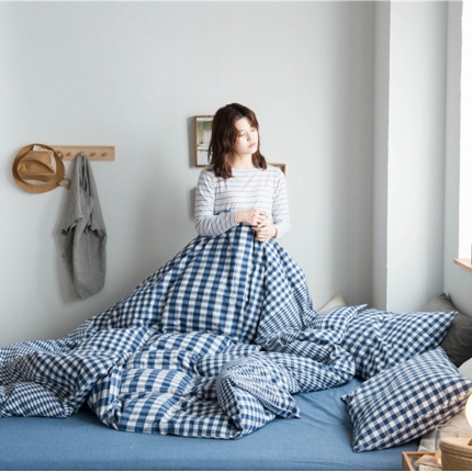 91家纺网 家纺一手货源 找家纺 （总）尚品本色 2022新款色织水洗棉单被套