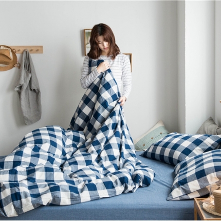 91家纺网 家纺一手货源 找家纺 （总）尚品本色 2022新款色织水洗棉单被套