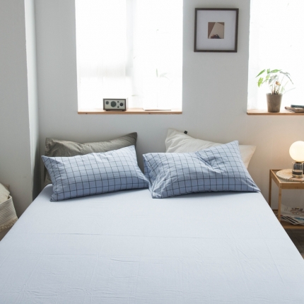 91家纺网 家纺一手货源 找家纺 （总）尚品本色 2022新款色织水洗棉单床笠