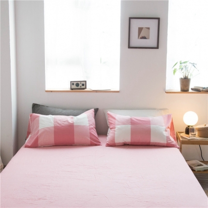 91家纺网 家纺一手货源 找家纺 （总）尚品本色 2022新款色织水洗棉单床笠