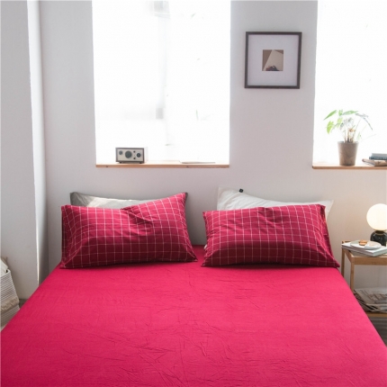 91家纺网 家纺一手货源 找家纺 （总）尚品本色 2022新款色织水洗棉单床笠