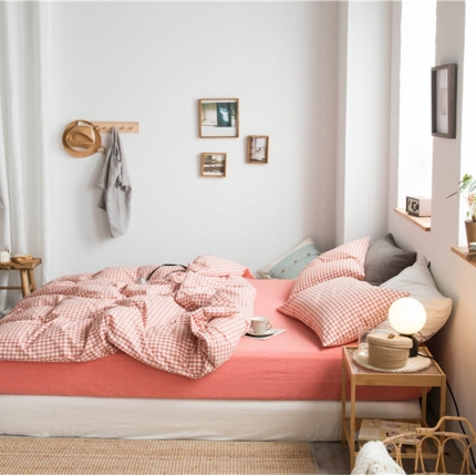 91家纺网 家纺一手货源 找家纺 （总2）尚品本色 2022新款色织水洗棉单床笠