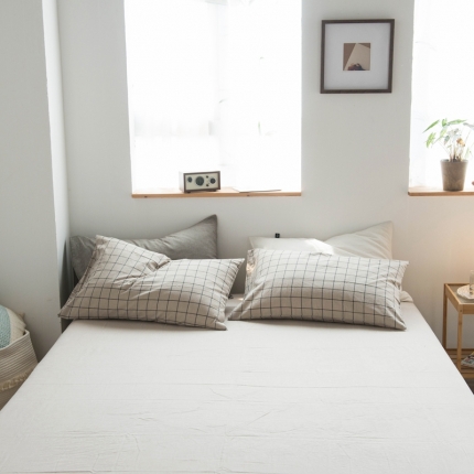 91家纺网 家纺一手货源 找家纺 （总）尚品本色 2022新款色织水洗棉单床单