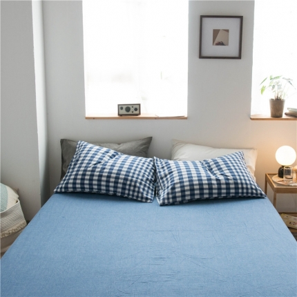 91家纺网 家纺一手货源 找家纺 （总）尚品本色 2022新款色织水洗棉单床单