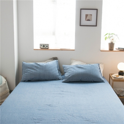 91家纺网 家纺一手货源 找家纺 （总）尚品本色 2022新款色织水洗棉单床单