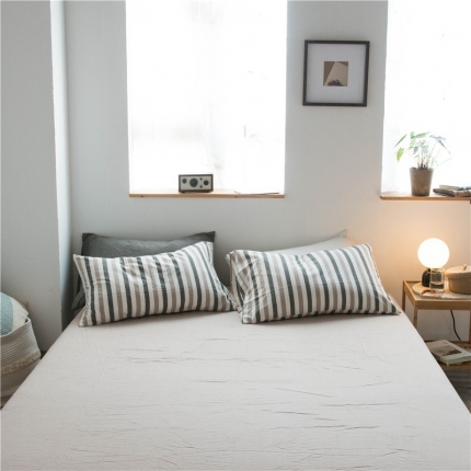 91家纺网 家纺一手货源 找家纺 （总）尚品本色 2022新款色织水洗棉单床单