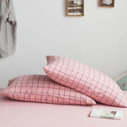 91家纺网 家纺一手货源 找家纺 （总）尚品本色 2022新款色织水洗棉枕套