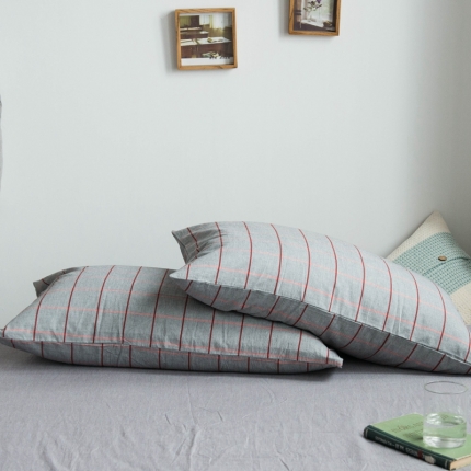 91家纺网 家纺一手货源 找家纺 （总）尚品本色 2022新款色织水洗棉枕套