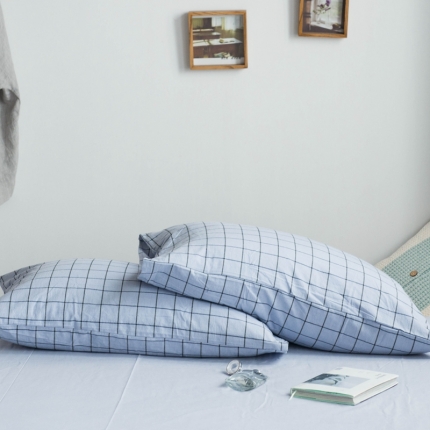 91家纺网 家纺一手货源 找家纺 （总）尚品本色 2022新款色织水洗棉枕套