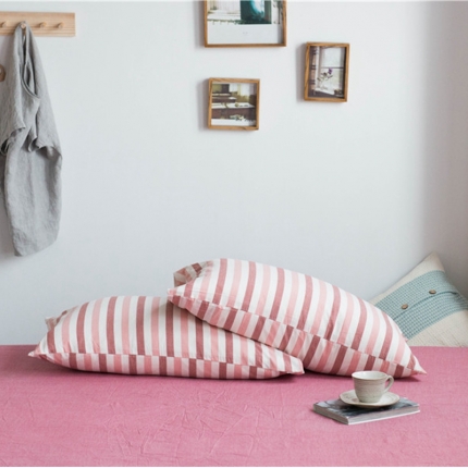 91家纺网 家纺一手货源 找家纺 （总）尚品本色 2022新款色织水洗棉枕套