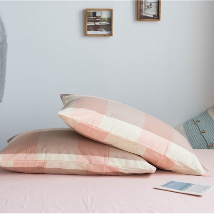 91家纺网 家纺一手货源 找家纺 （总）尚品本色 2022新款色织水洗棉枕套