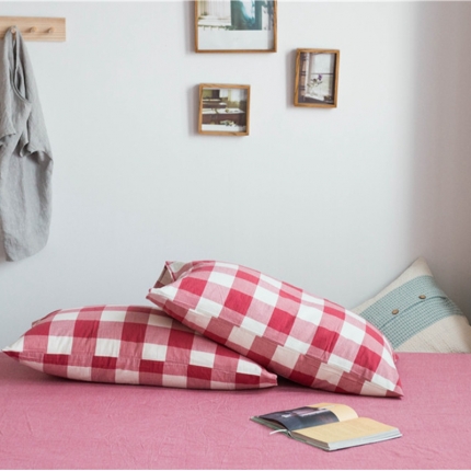 91家纺网 家纺一手货源 找家纺 （总）尚品本色 2022新款色织水洗棉枕套