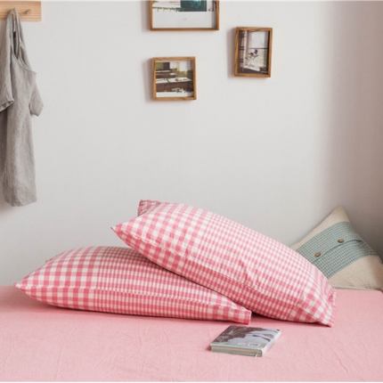 91家纺网 家纺一手货源 找家纺 （总）尚品本色 2022新款色织水洗棉枕套