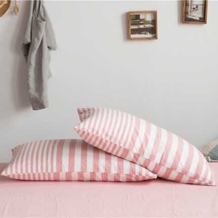 91家纺网 家纺一手货源 找家纺 （总）尚品本色 2022新款色织水洗棉枕套