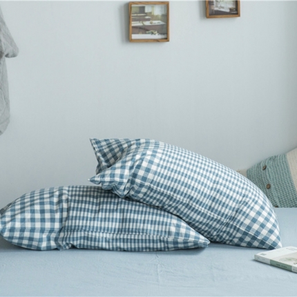 91家纺网 家纺一手货源 找家纺 （总）尚品本色 2022新款色织水洗棉枕套