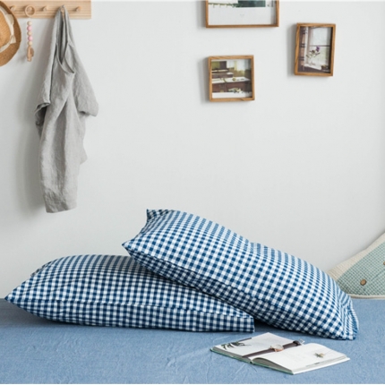 91家纺网 家纺一手货源 找家纺 （总）尚品本色 2022新款色织水洗棉枕套