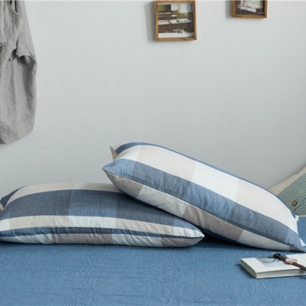 91家纺网 家纺一手货源 找家纺 （总）尚品本色 2022新款色织水洗棉枕套